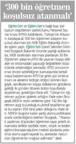300 Bin Öğretmen Koşulsuz Atanmalı