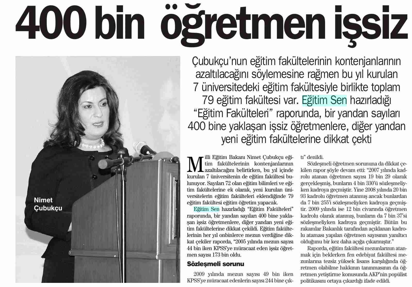 400.000 Öğretmen İşsiz_02 - Haber Ekspres İzmir
