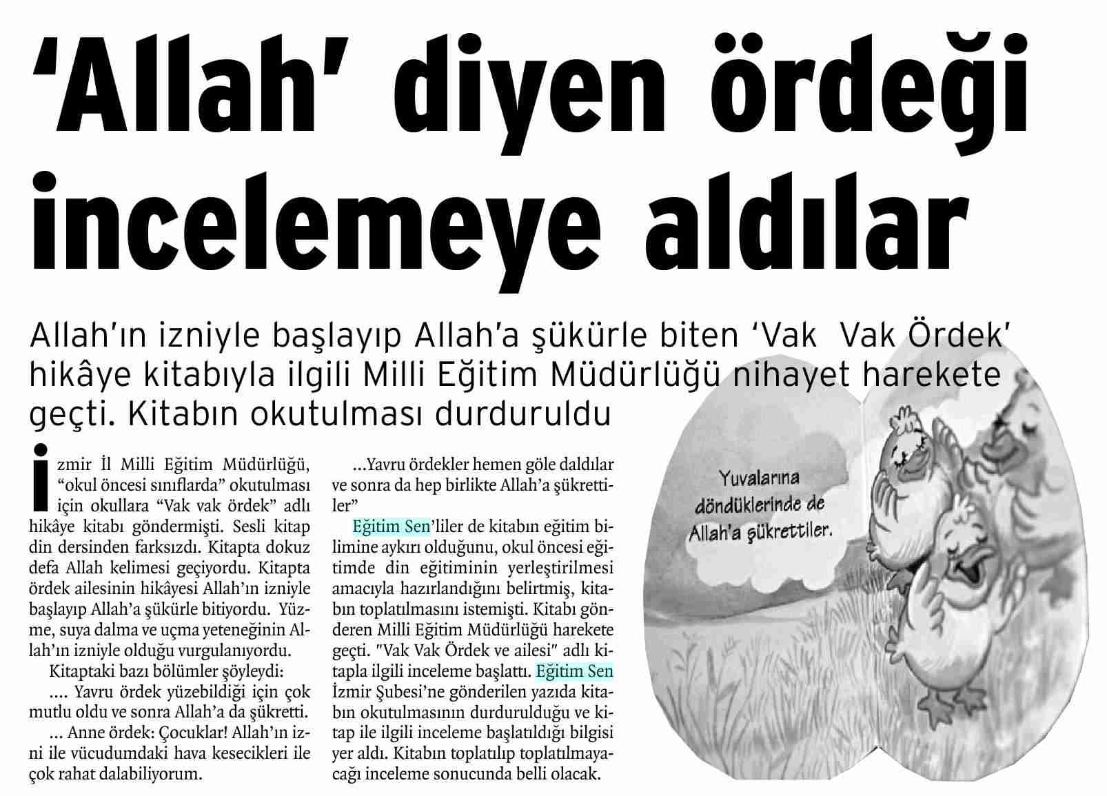 Allah Diyen Ördek İncelemeye Alındı - Birgün