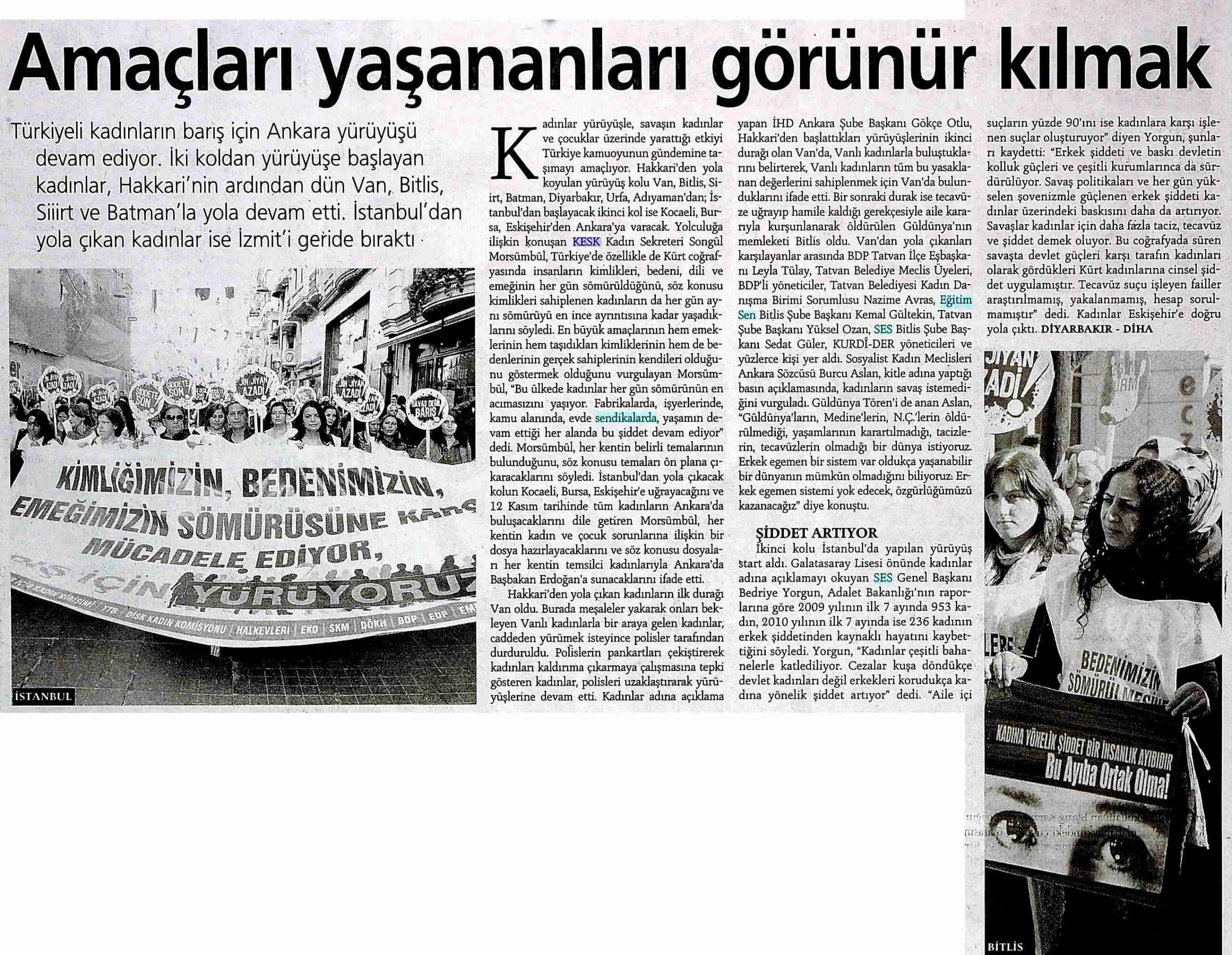 Amaçları Yaşananları Görünür Kılmak - Günlük