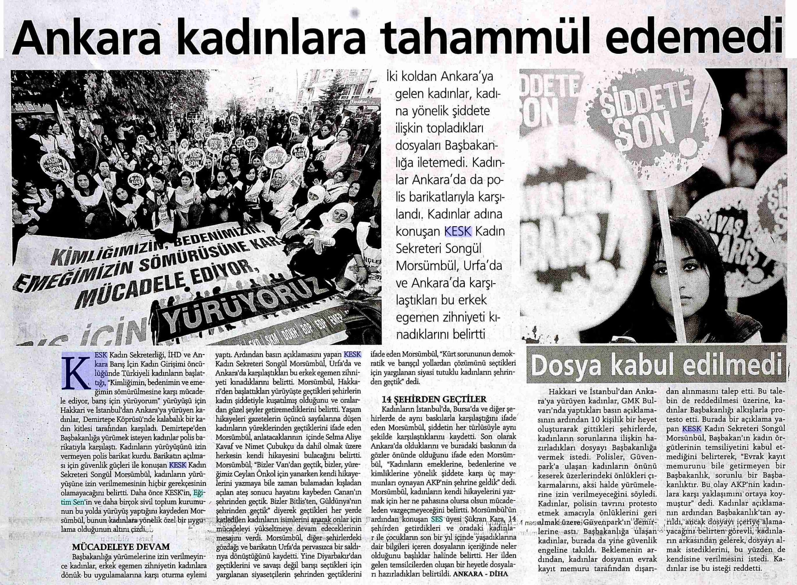 Ankara Kadınlara Tahammül Edemedi - Günlük