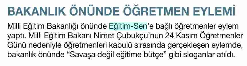 Bakanlık Önünde Öğretmen Eylemi - Habertürk