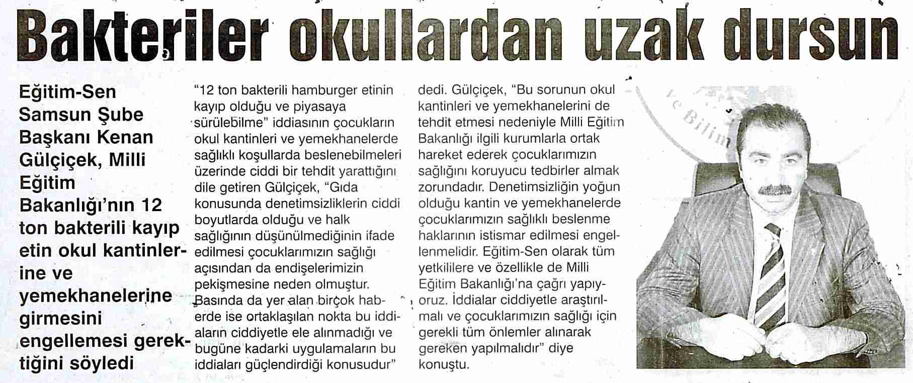 Bakteriler Okullardan Uzak Dursun - Haber'de Denge