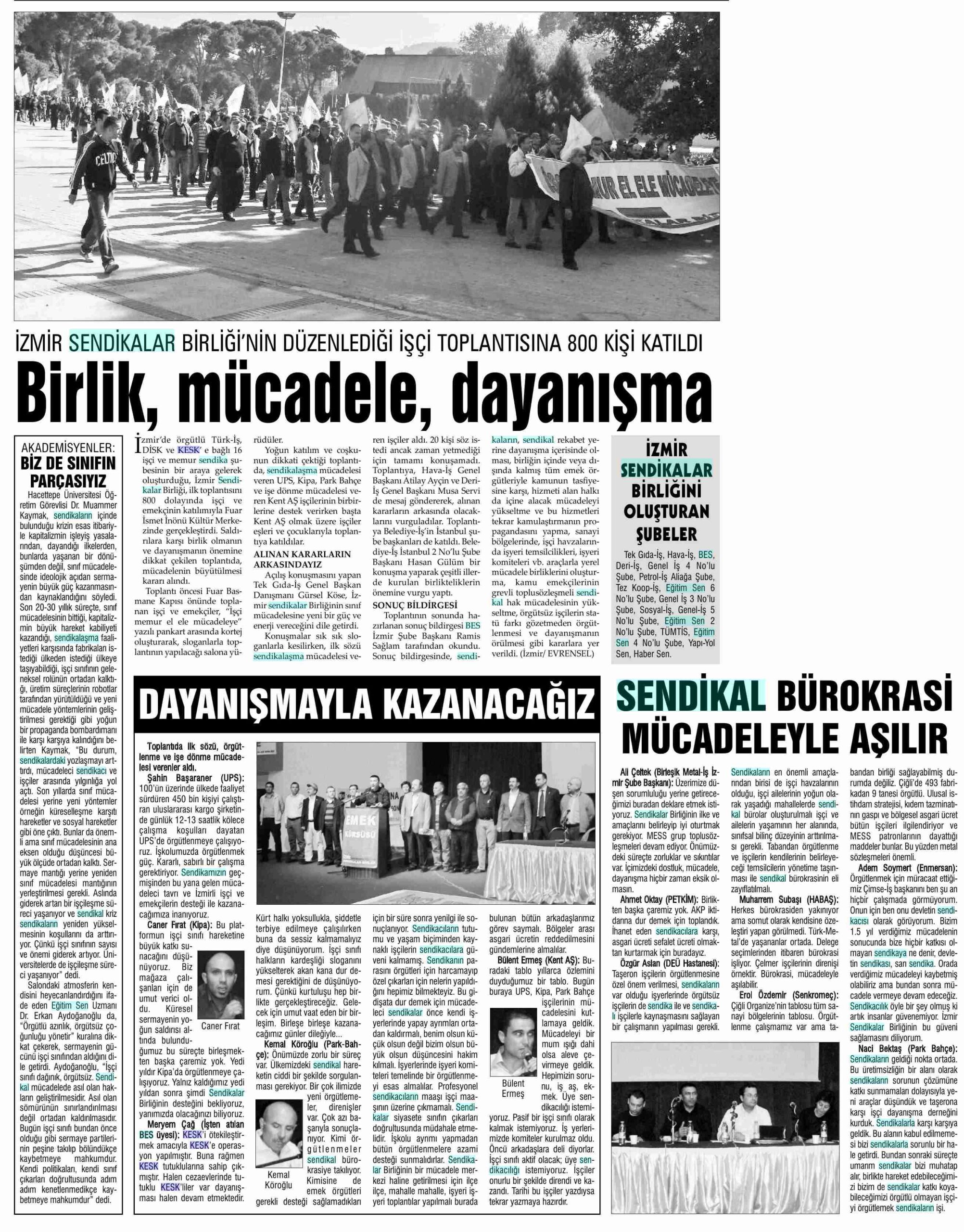 Birlik Mücadele Dayanışma - Evrensel