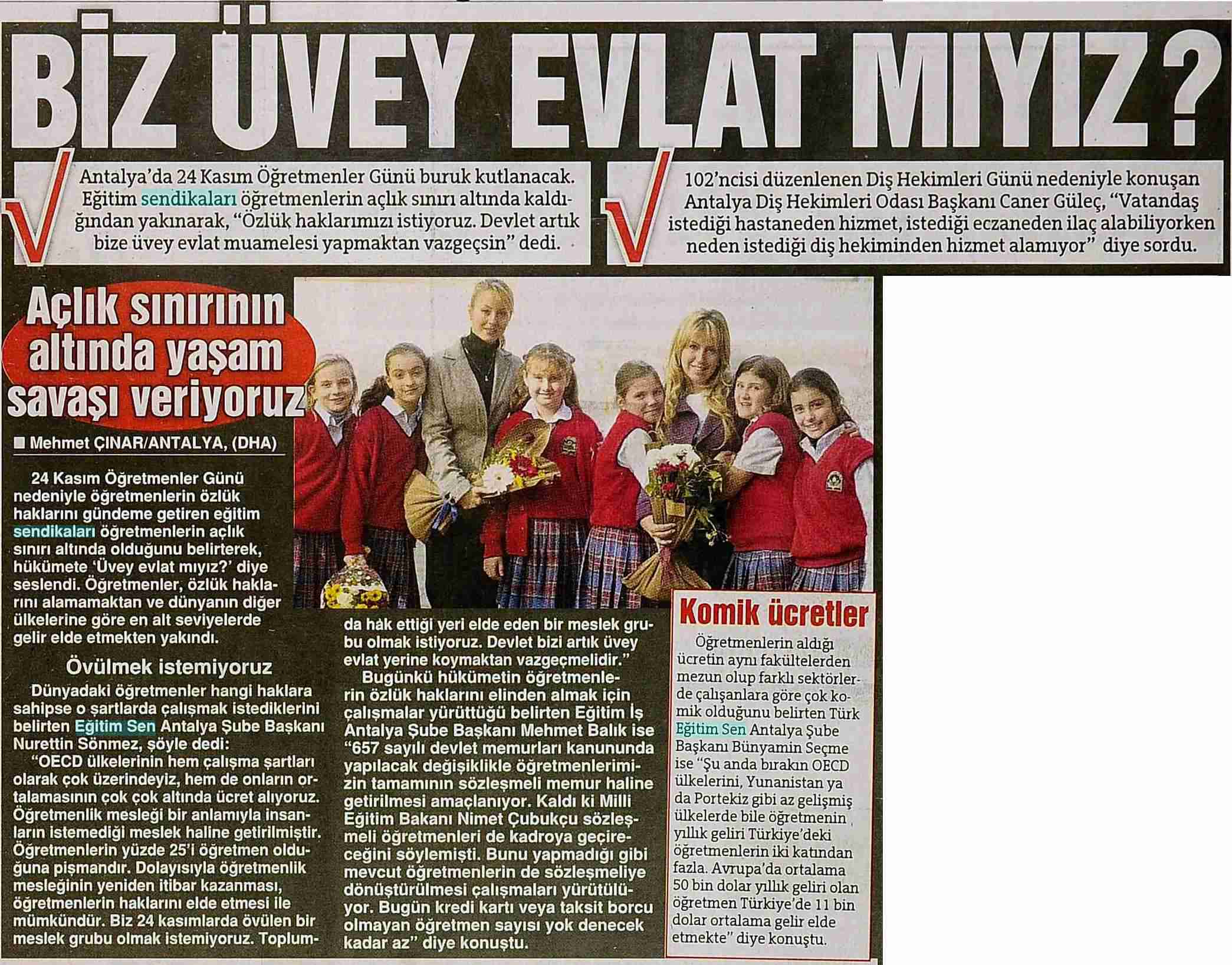 Biz Üvey Evlat Mıyız - Hürriyet Akdeniz
