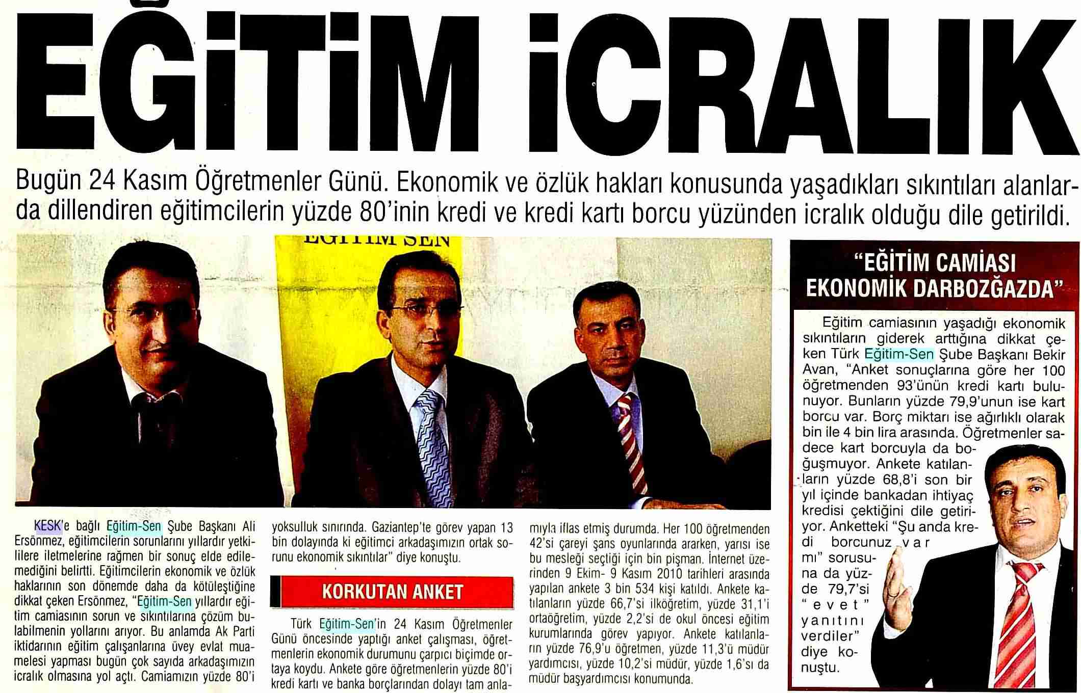Eğitim İcralık - Gaziantep Hakimiyet