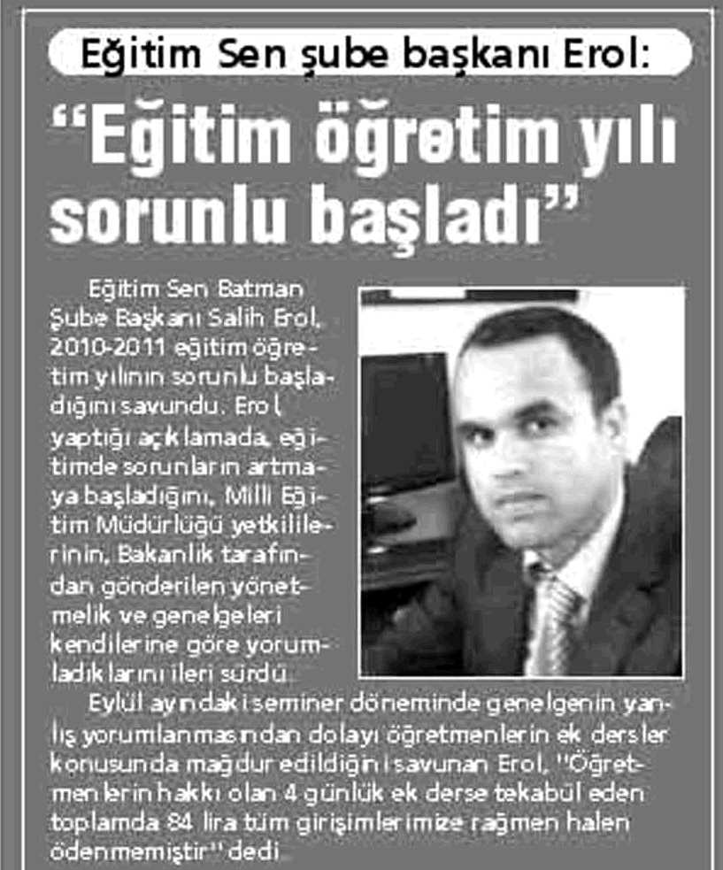 Eğitim Öğretim Yılı Sorunlu Başladı - Batman Gazetesi