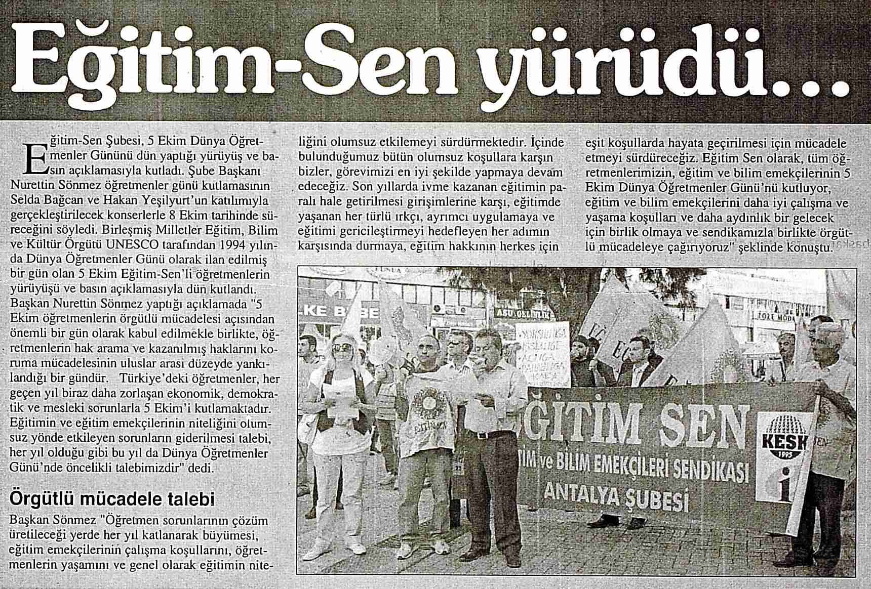 Eğitim Sen Yürüdü - Körfez