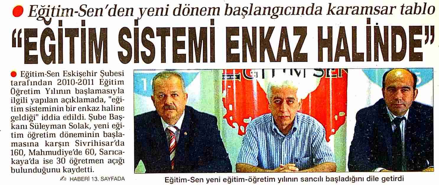 Eğitim Sistemi Enkaz Halinde - İstikbal