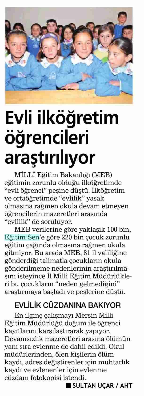 Evli İlköğretim Öğrencileri Araştırılıyor - Habertürk