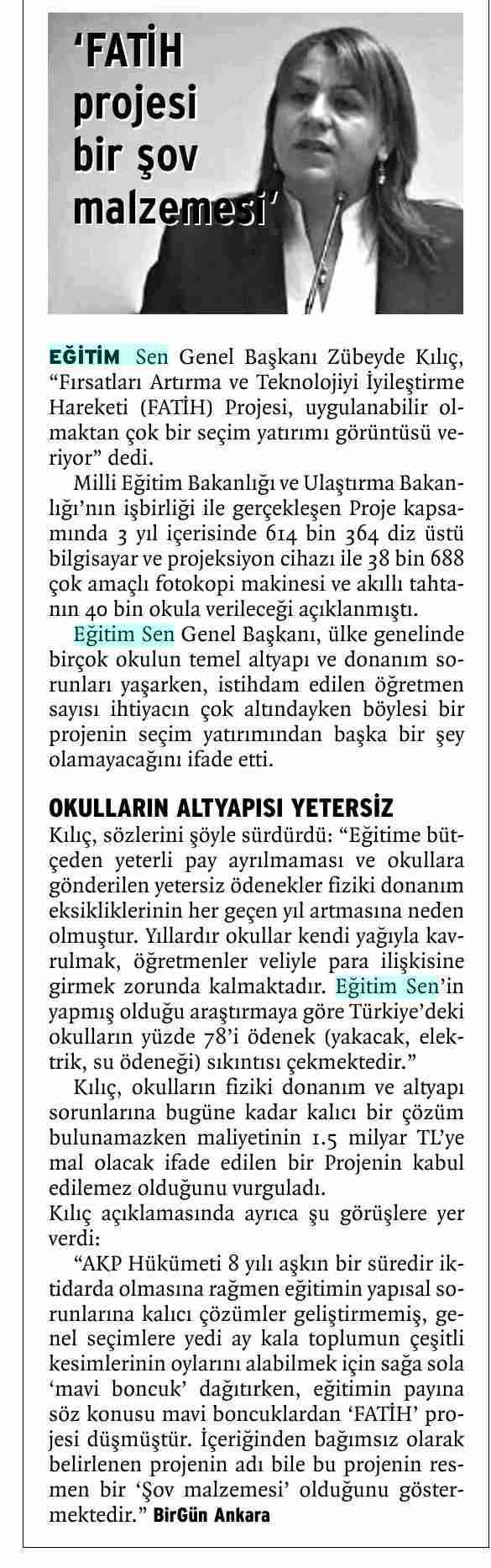 Fatih Projesi Bir Şov Malzemesi - Birgün