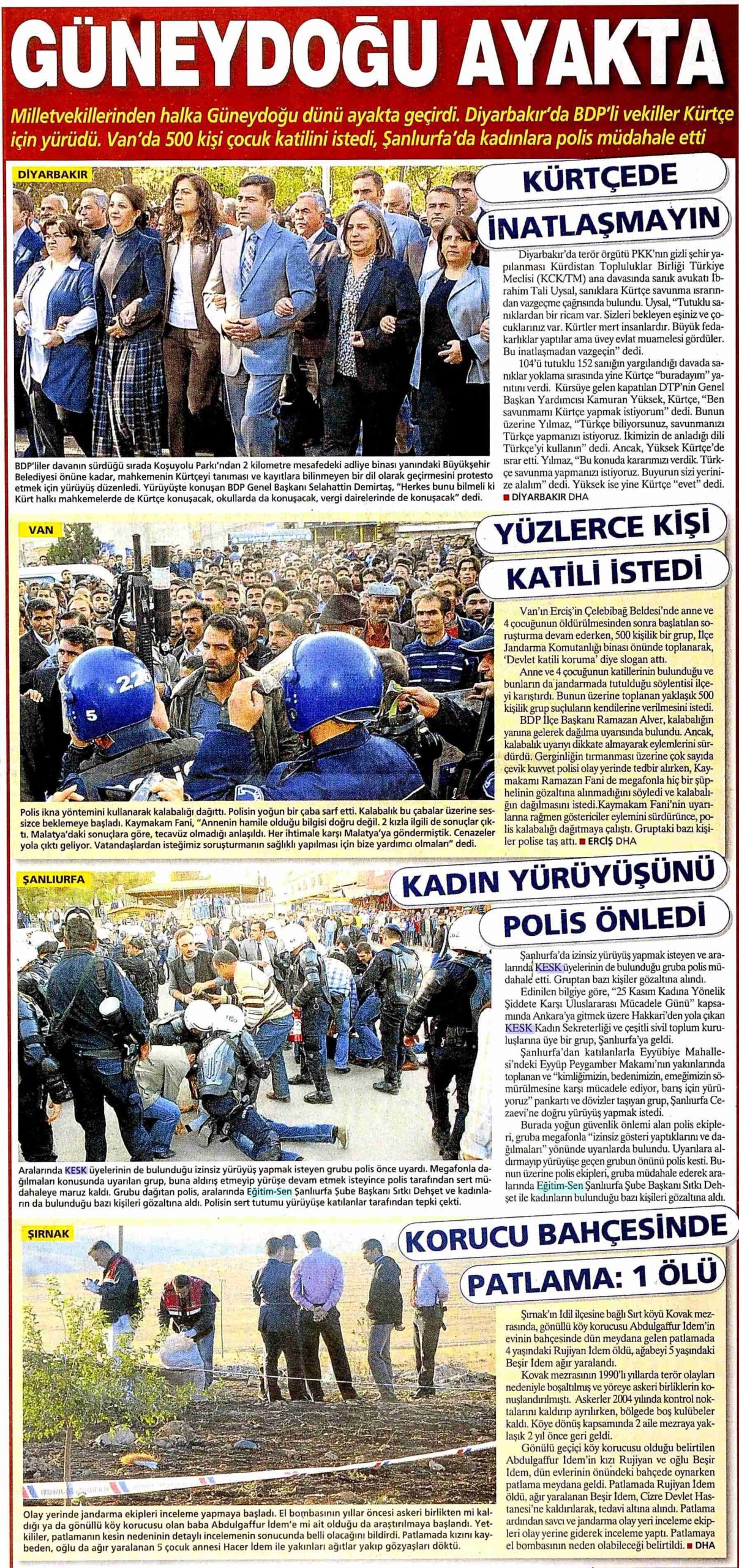 Kadınların Yürüyüşünü Polis Önledi - Milliyet