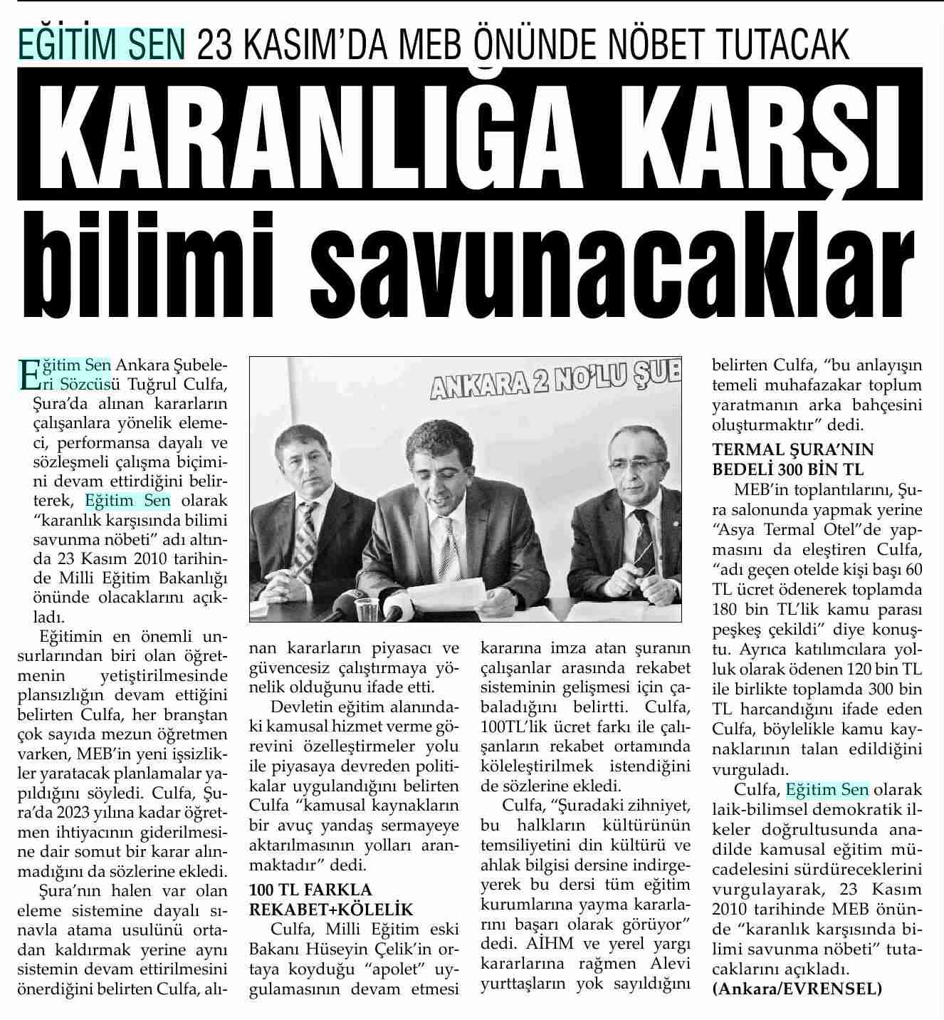 Karanlığa Karşı Bilimi Savunacaklar - Evrensel