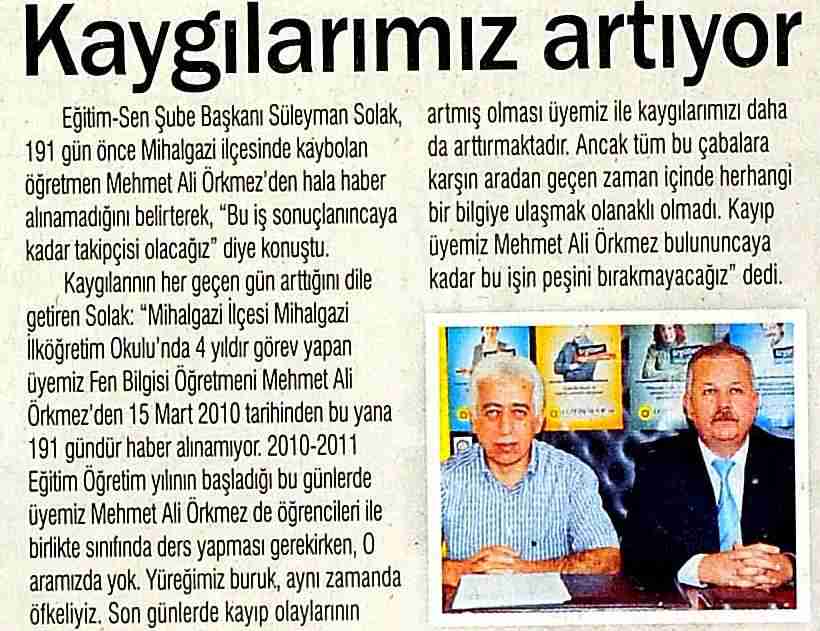 Kaygılarımız Artıyor - Şehir Gazetesi