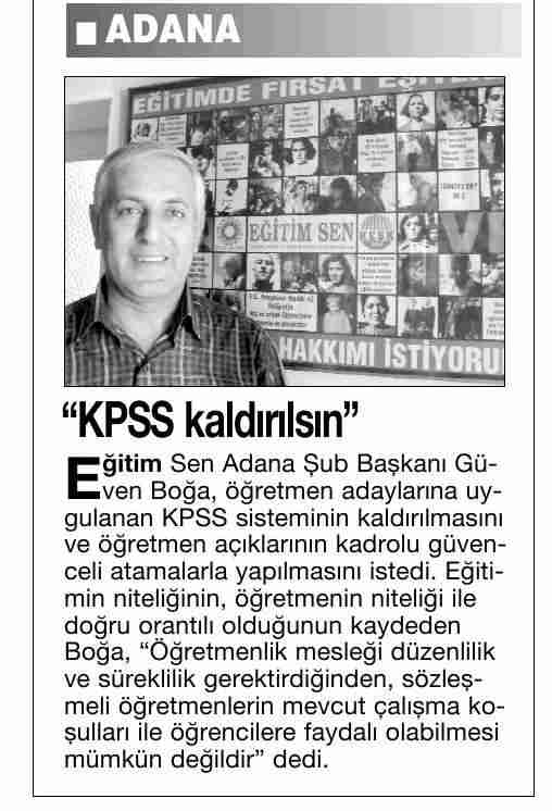 KPSS Kaldırılsın - Anayurt