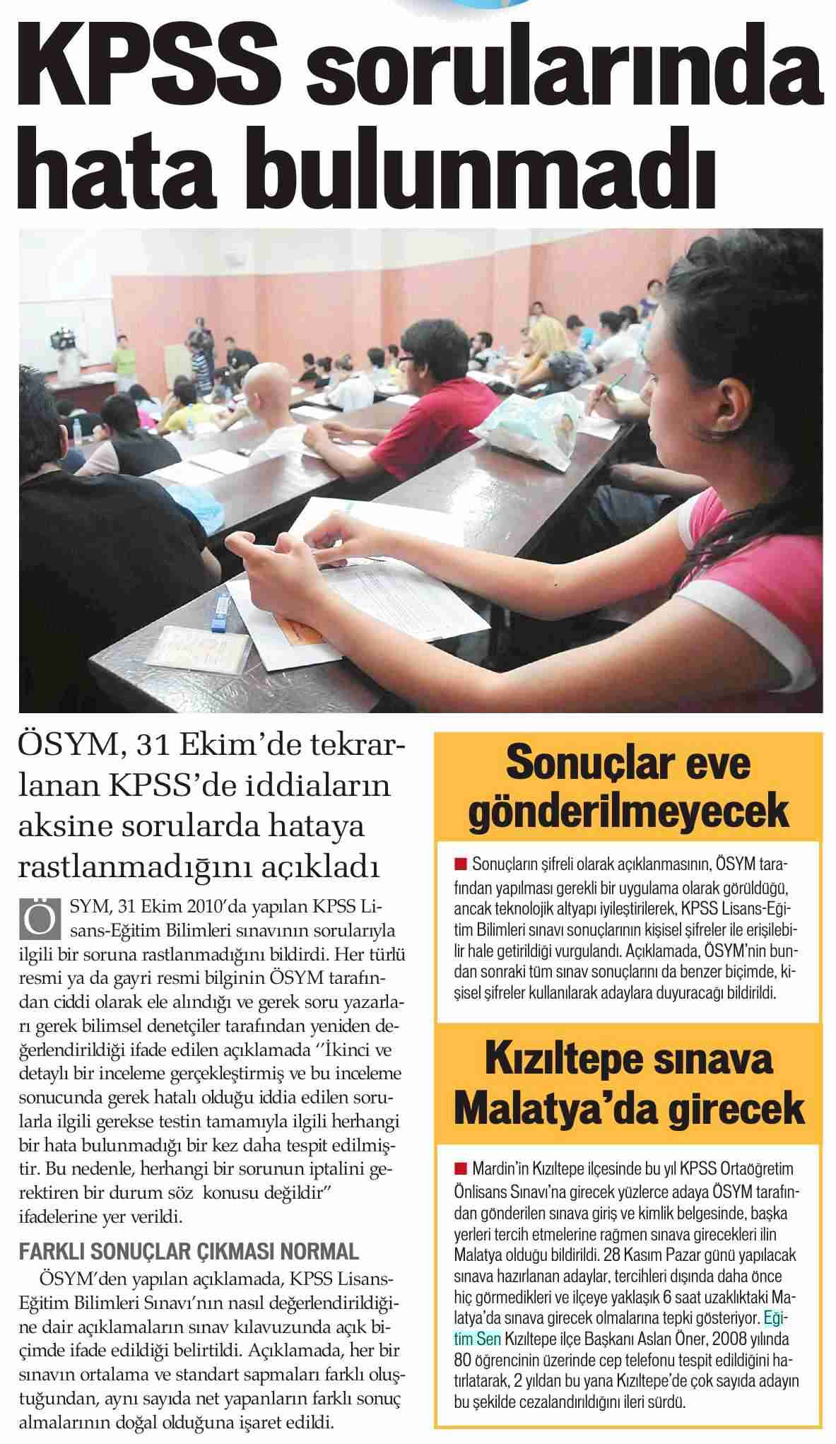 KPSS Sorularında Hata Bulunmadı - Star