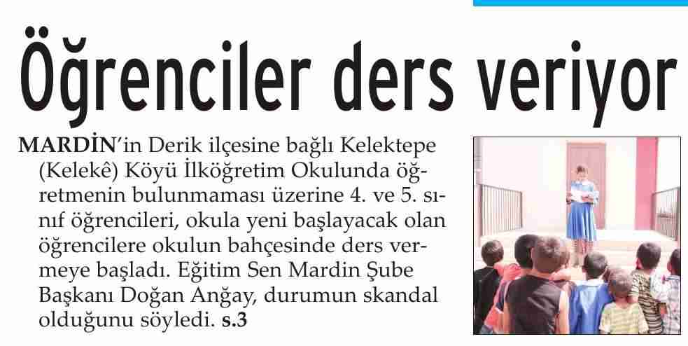 Öğrenciler Ders Veriyor - Evrensel