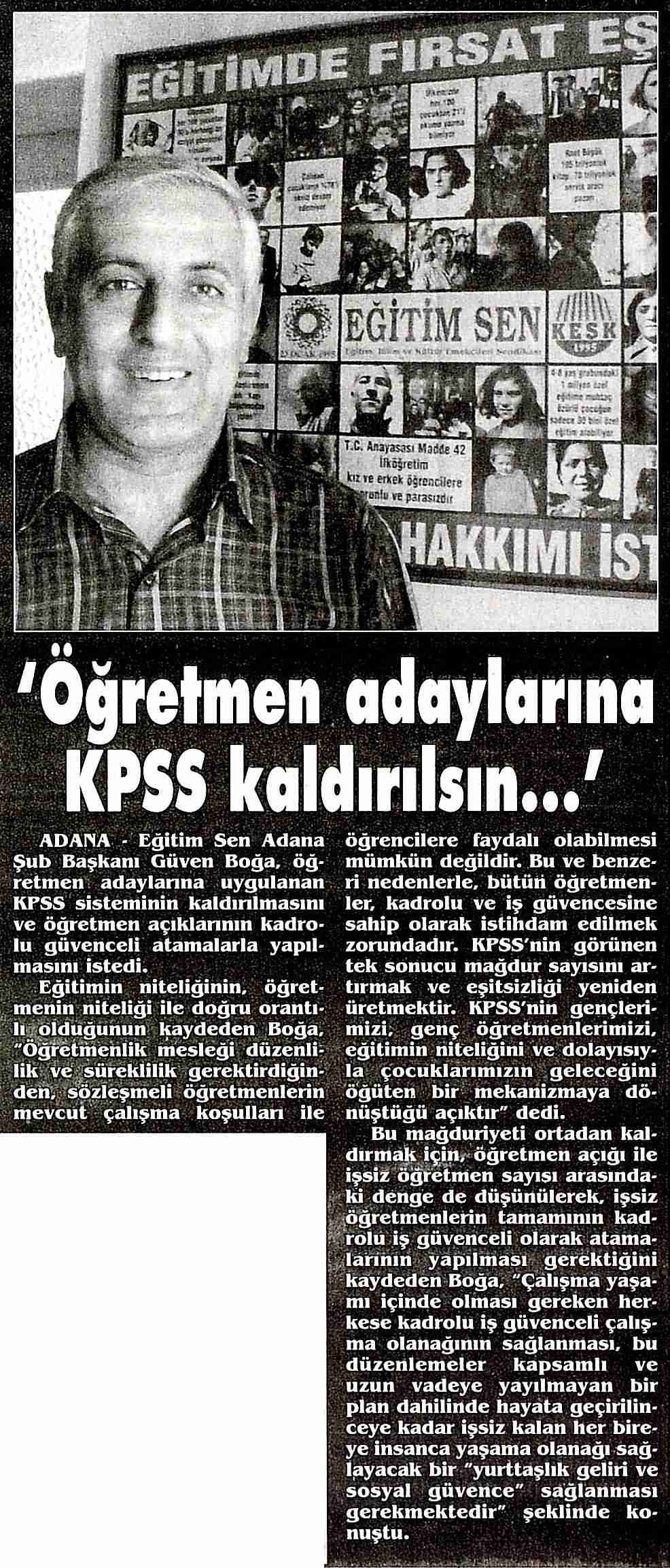 Öğretmen Adaylarına KPSS Kaldırılsın - Ekspres
