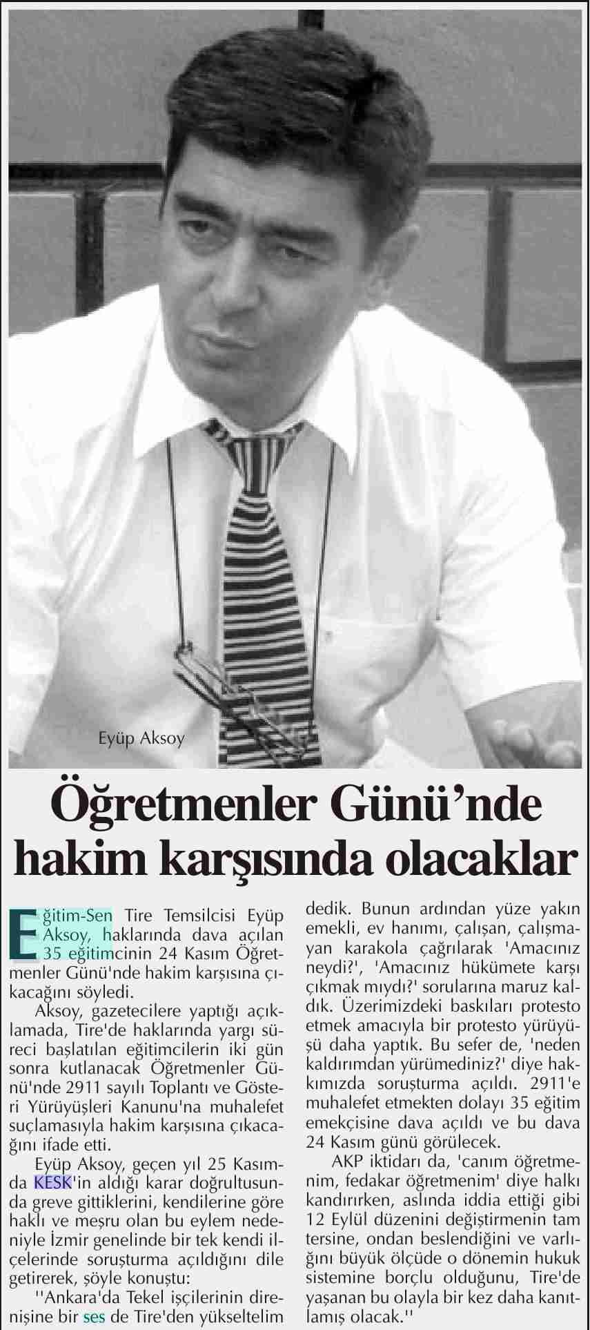 Öğretmenler Gününde Hakim Karşısında Olacaklar - Başkent