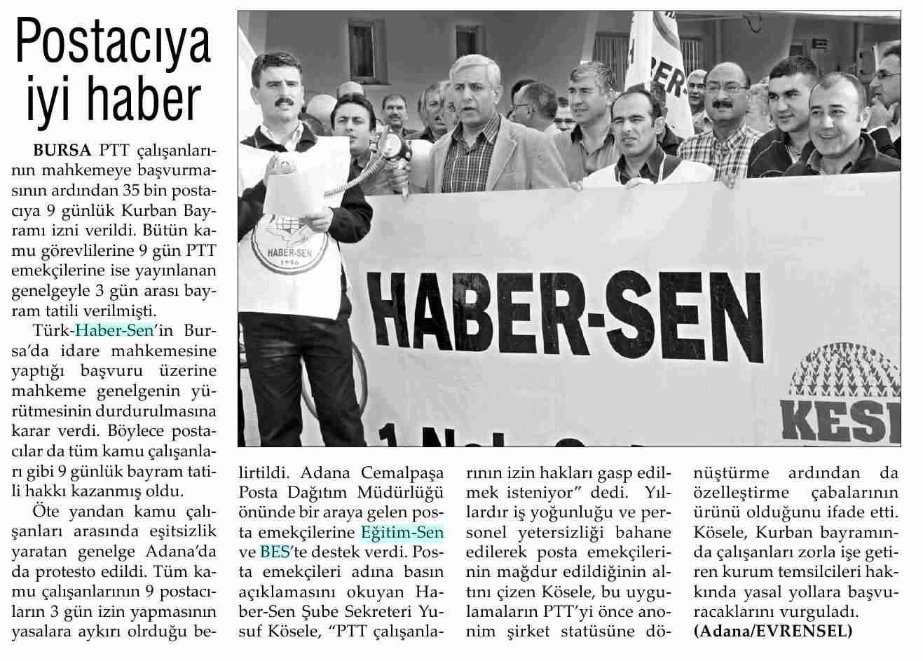 Postacıya İyi Haber - Evrensel