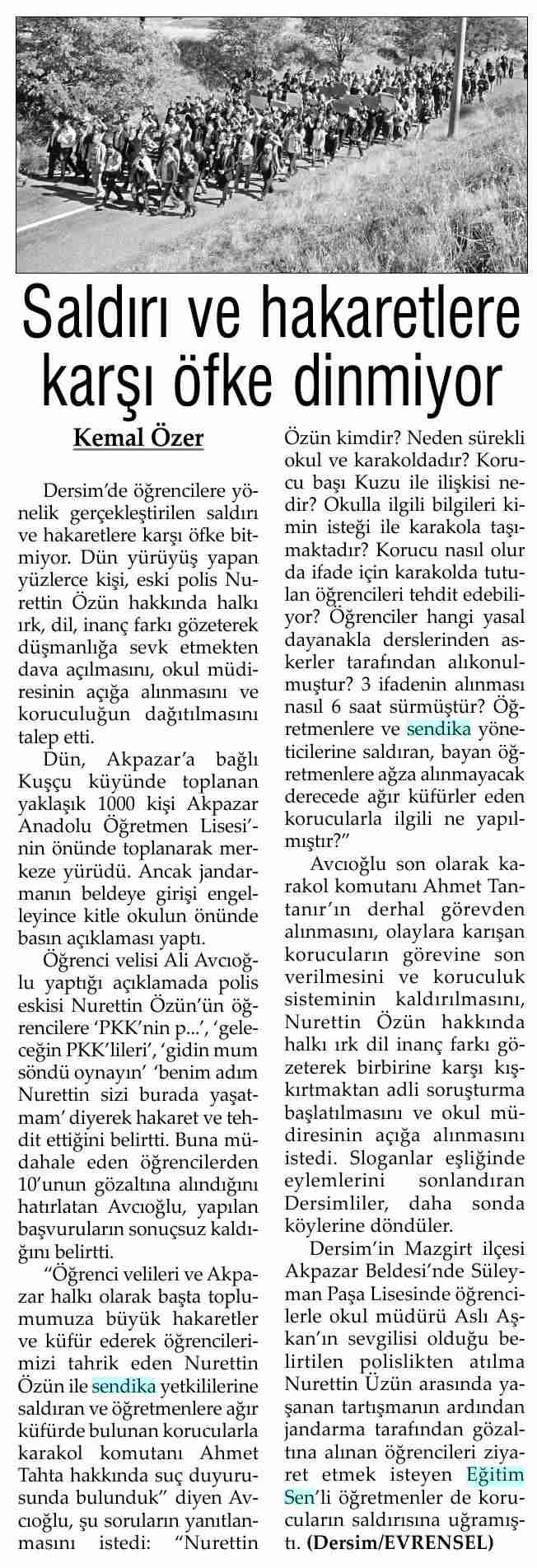Saldırı ve Hakaretlere Karşı Öfke Dinmiyor - Evrensel