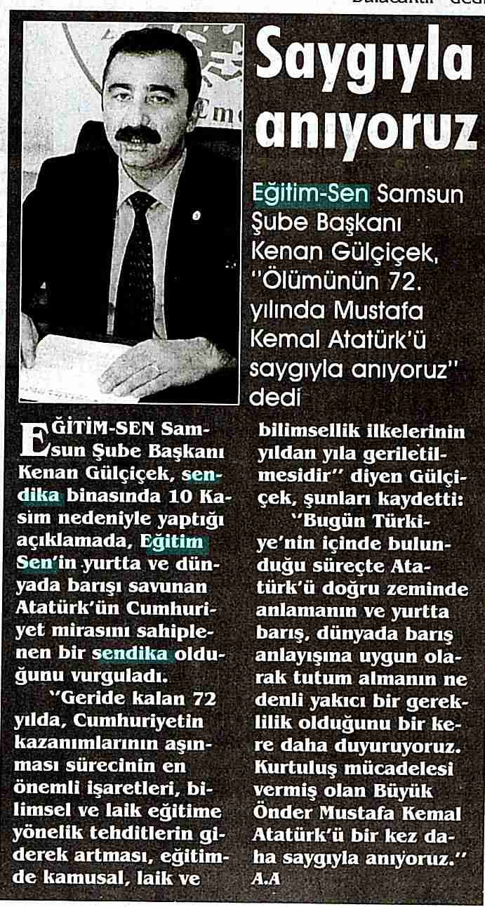 Saygıyla Anıyoruz - Haber Gazetesi
