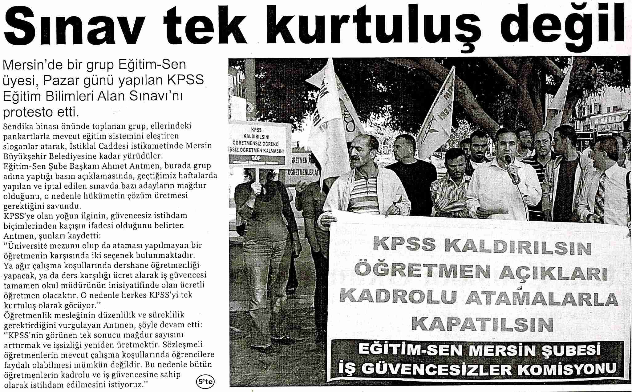 Sınav Tek Kurtuluş Değil - Mersin Çukurova