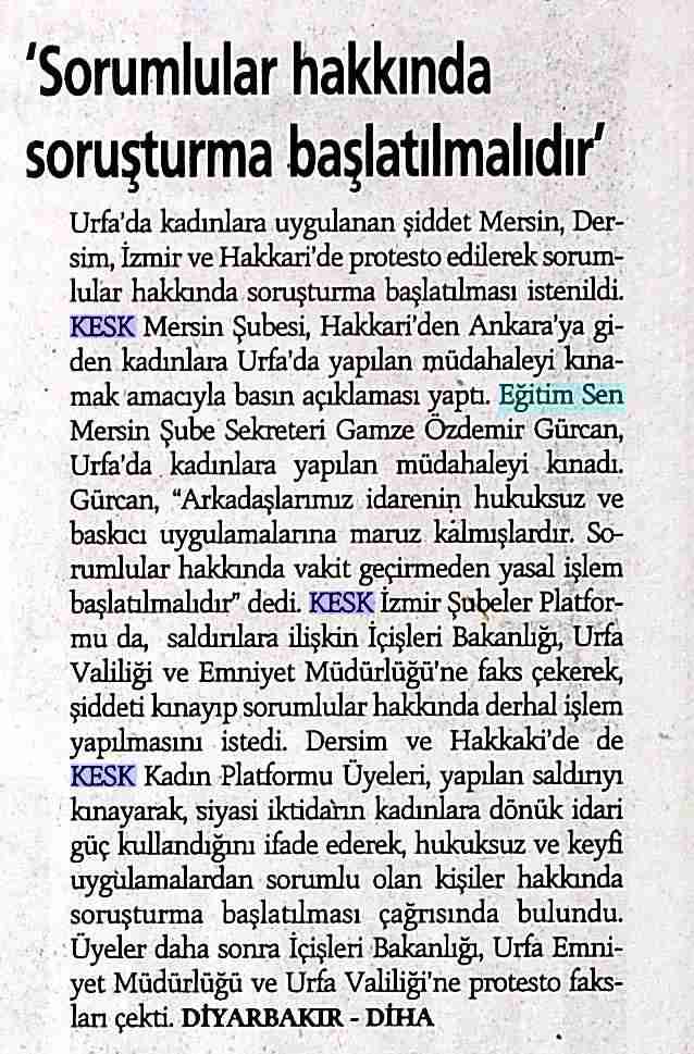 Sorumlular Hakkında Soruşturma Başlatılmalıdır - Günlük
