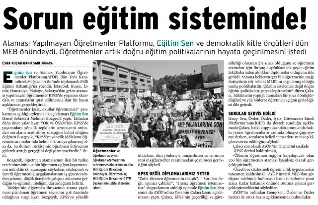 Sorun Eğitim Sisteminde