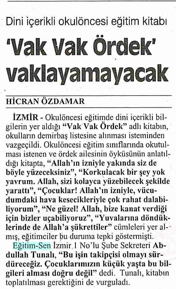 Vak Vak Ördek Vaklayamayacak - Cumhuriyet