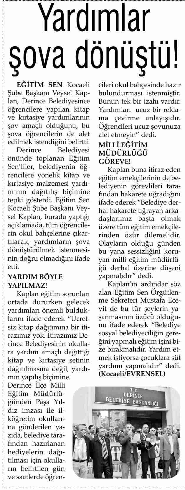 Yardımlar Şova Dönüştü - Evrensel