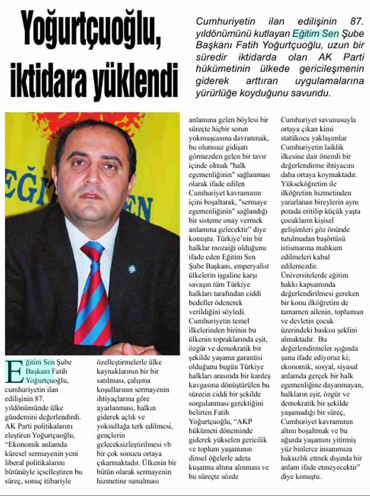 Yoğurtçuoğlu İktidara Yüklendi - Manisa_denge