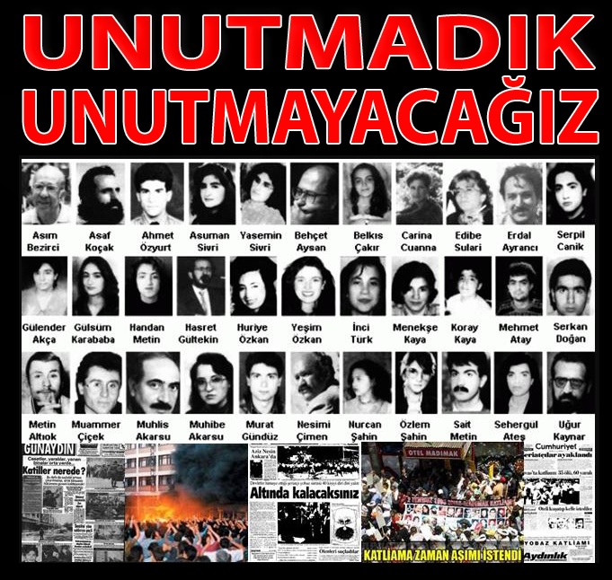 18. Yılında Sivas Katliamını Unutmadık, Unutturamayacaklar!