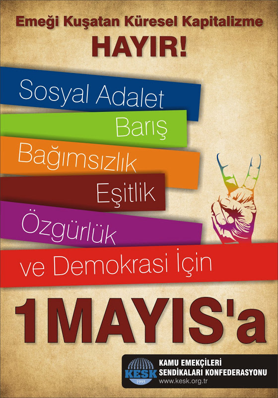 1 Mayıs'ta Tüm Yurtta Alanlardayız!