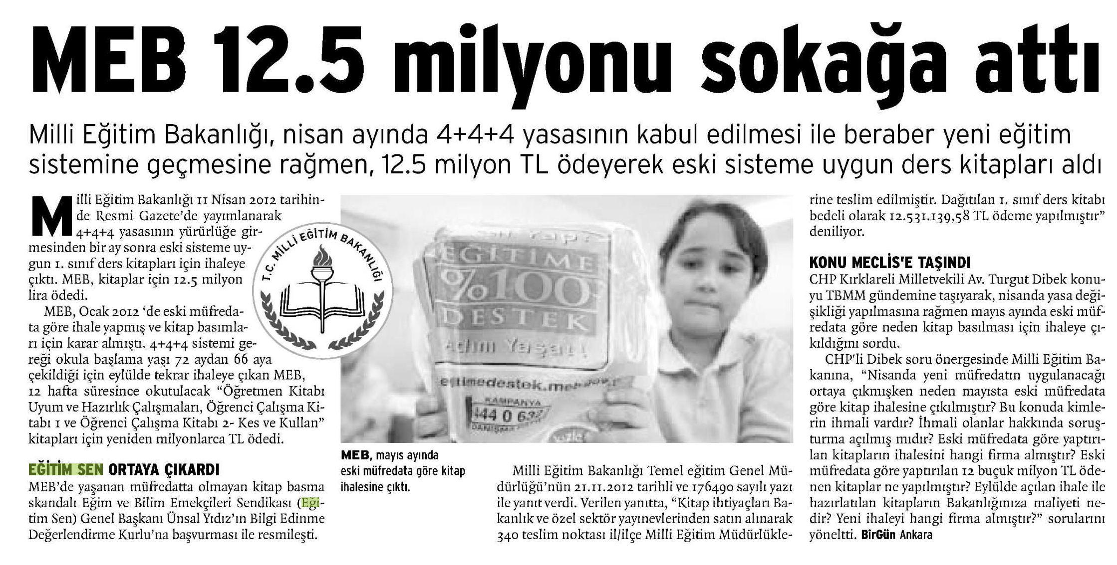MEB 12,5 Milyonu Sokağa Attı - Birgün