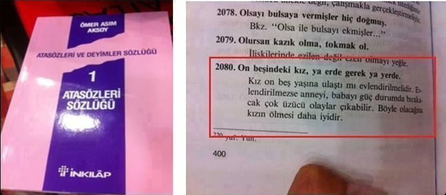 Yeni Eğitim Öğretim Yılı Skandallarla Başladı, Skandallarla Devam Ediyor. Savaş ve Taliban Propagandasının Ardından, MEB Tavsiyesi ile Okullara Cinsiyetçi ve Irkçı Sözlük. İşte AKP Zihniyeti