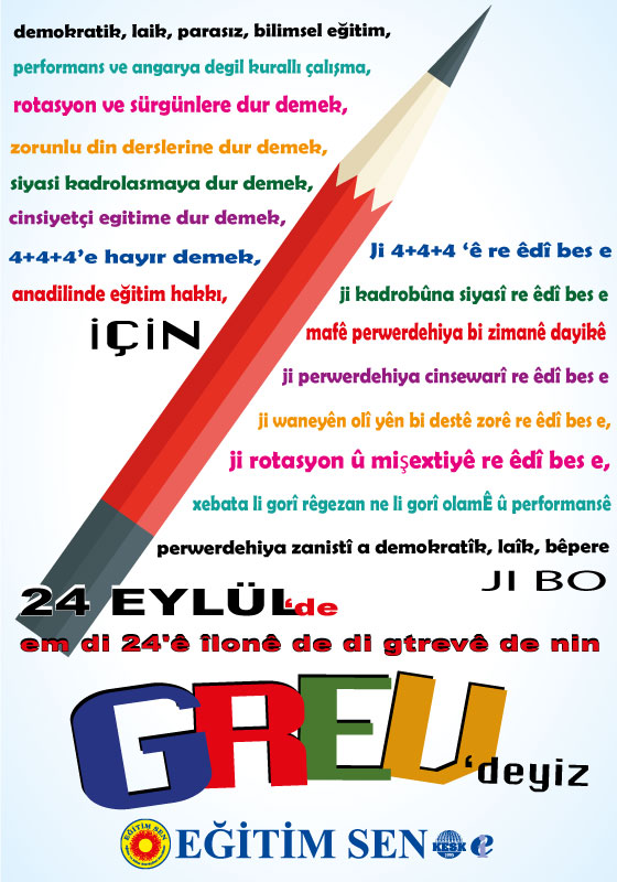 24 Eylül'de Grev'deyiz
