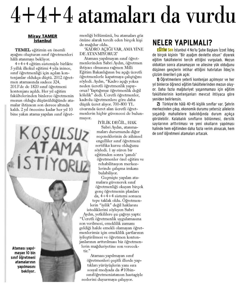 4+4+4 Atamaları da Vurdu - Evrensel
