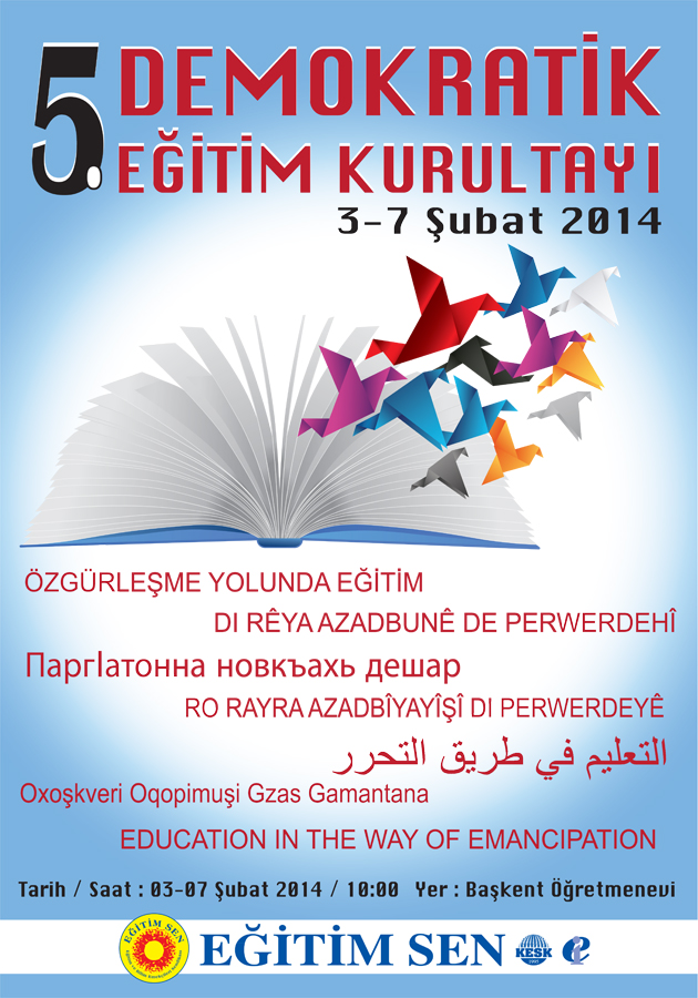 5. Demokratik Eğitim Kurultayı 3 - 7 Şubat’ta!