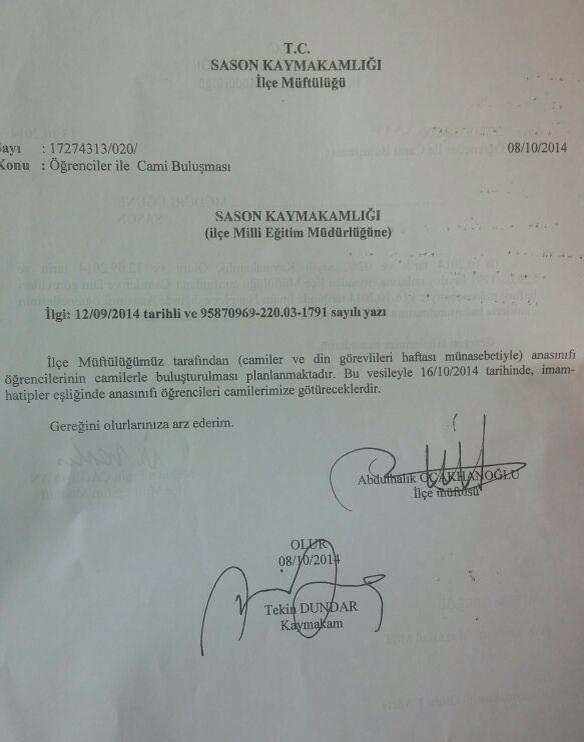 Anaokulları Cami Gezisine!