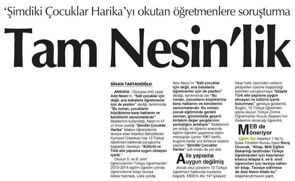 Aziz Nesin'lik Soruşturma - Cumhuriyet