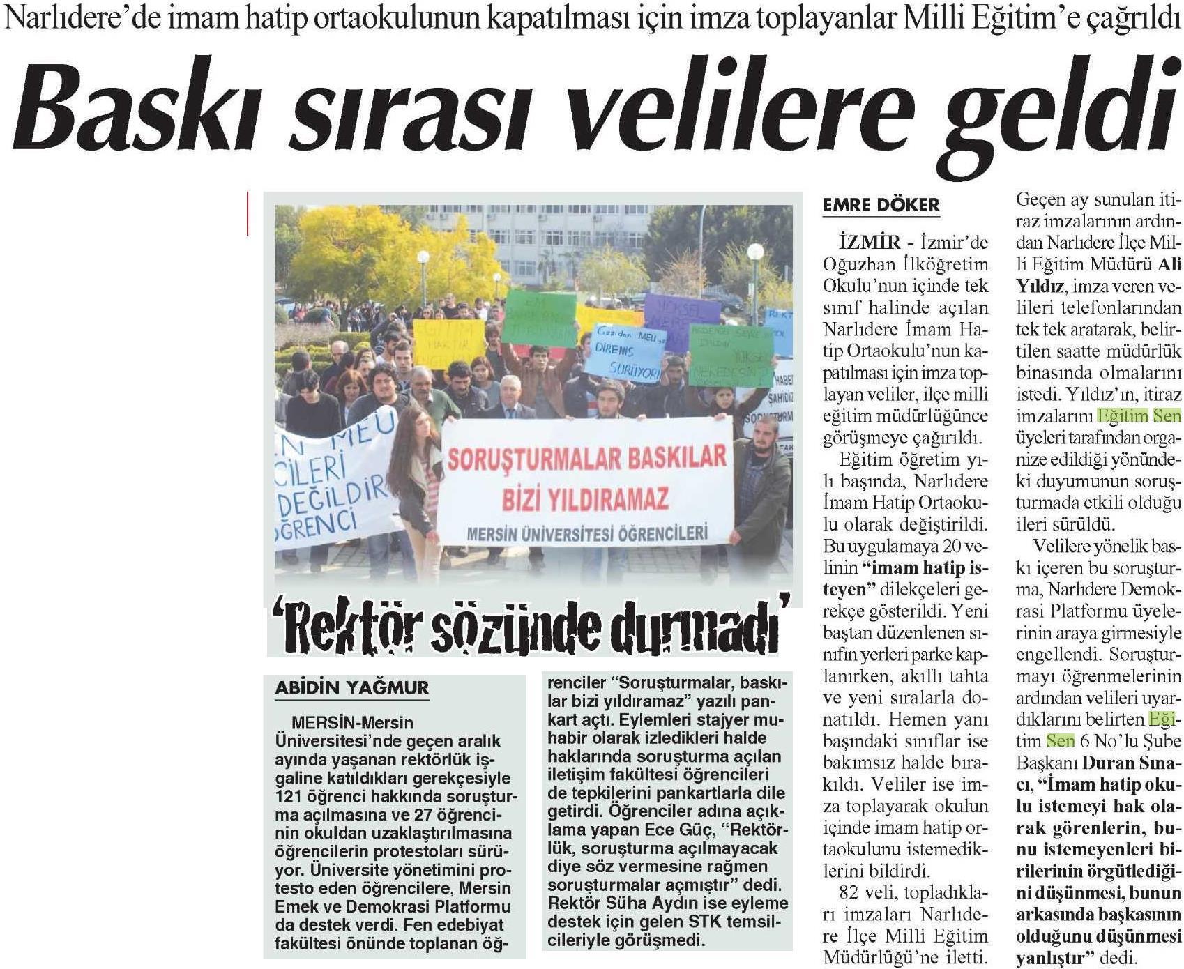 Baskı Sırası Velilere Geldi - Cumhuriyet