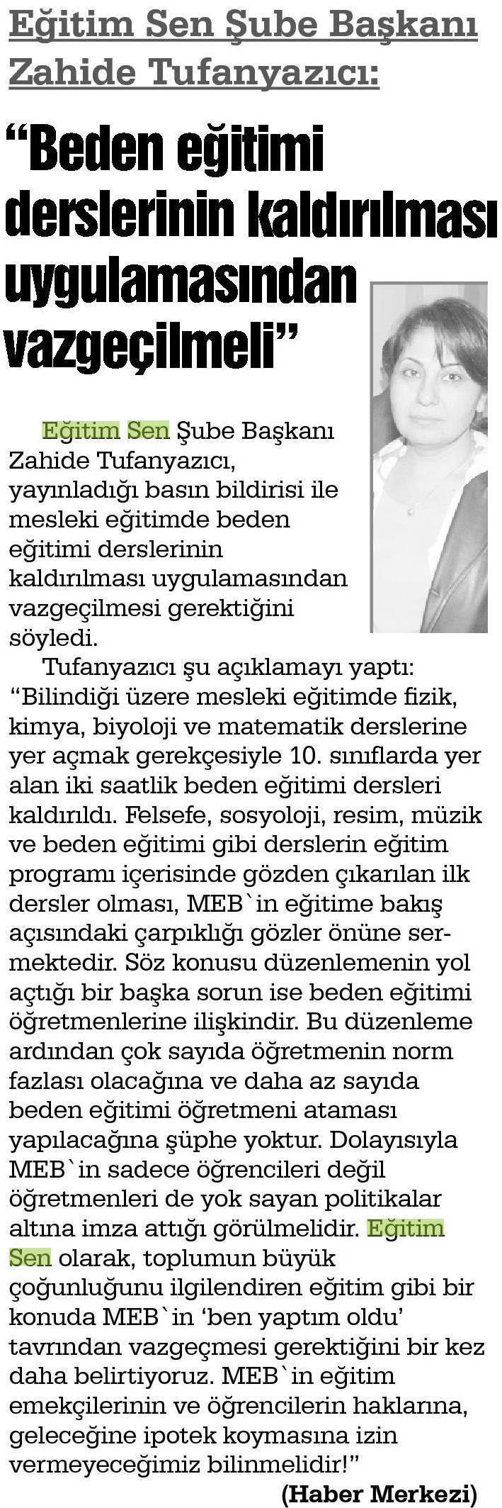 'Beden Eğitimi Derslerinin Kaldırılması Uygulamasından Vazgeçilmeli' - Kastamonu Açıksöz