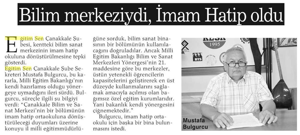 Bilim Merkeziydi, İmam Hatip Oldu - Haber Ekspress