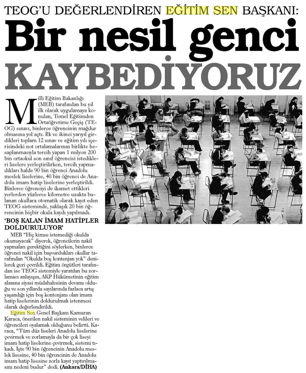 Bir Nesil Genci Kaybediyoruz - Evrensel