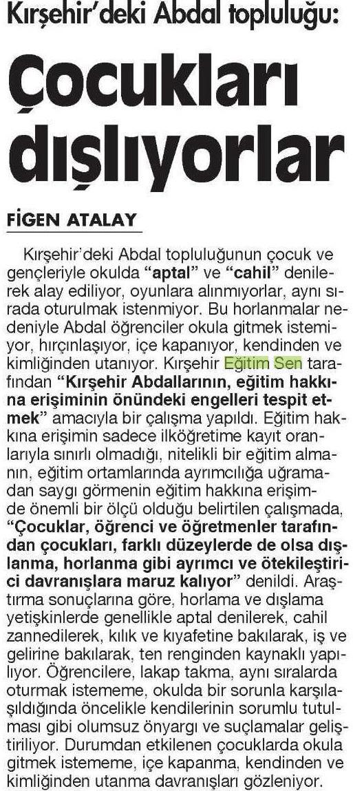 Çocukları Dışlıyorlar - Cumhuriyet