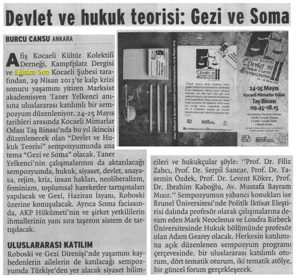 Devlet ve Hukuk Teorisi: Gezi ve Soma - Birgün