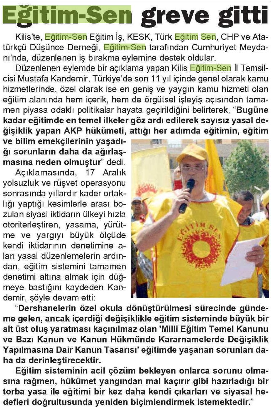 Eğitim Sen Greve Gitti - Kent Kilis