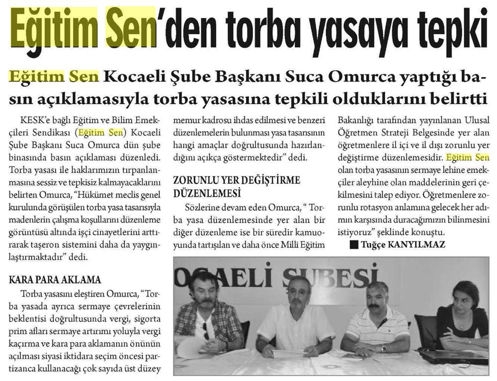 Eğitim Sen'den Torba Yasaya Tepki - Bizim Yaka
