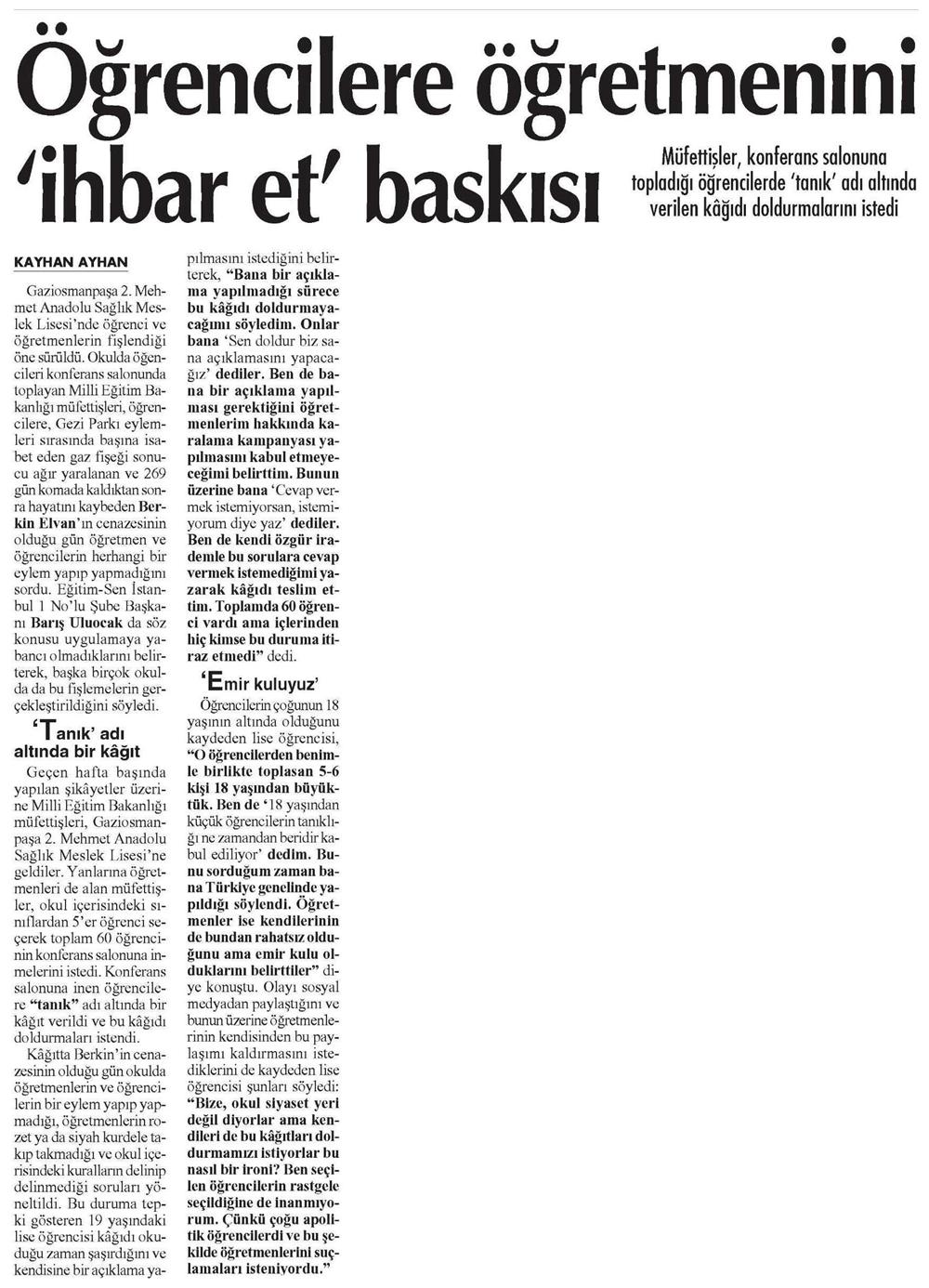 İhbar Odası - Cumhuriyet
